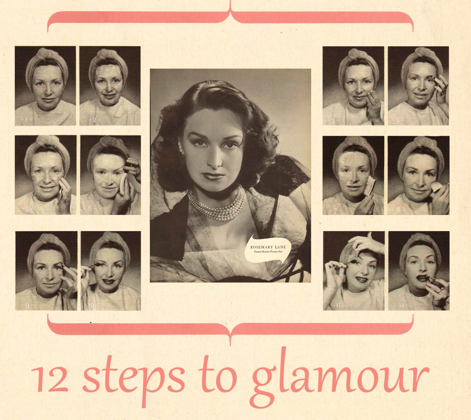 12 Steps to 1940s Glamour - Vintage Makeup Guides