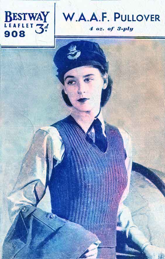 WAAF-Pullover-Pattern-1940-Women in World War 2