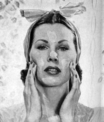 Illustrated Guide to 1940s skin beauty 1945