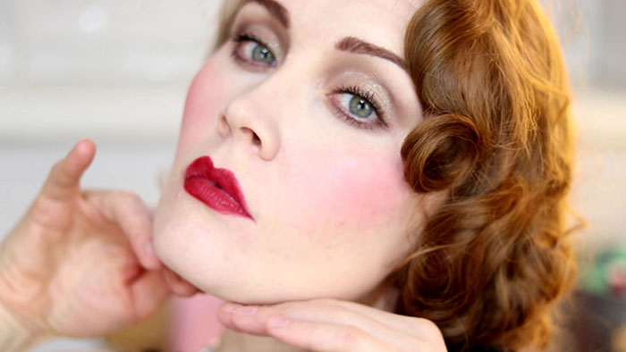1920s makeup by Retrofrog for Glamourdaze